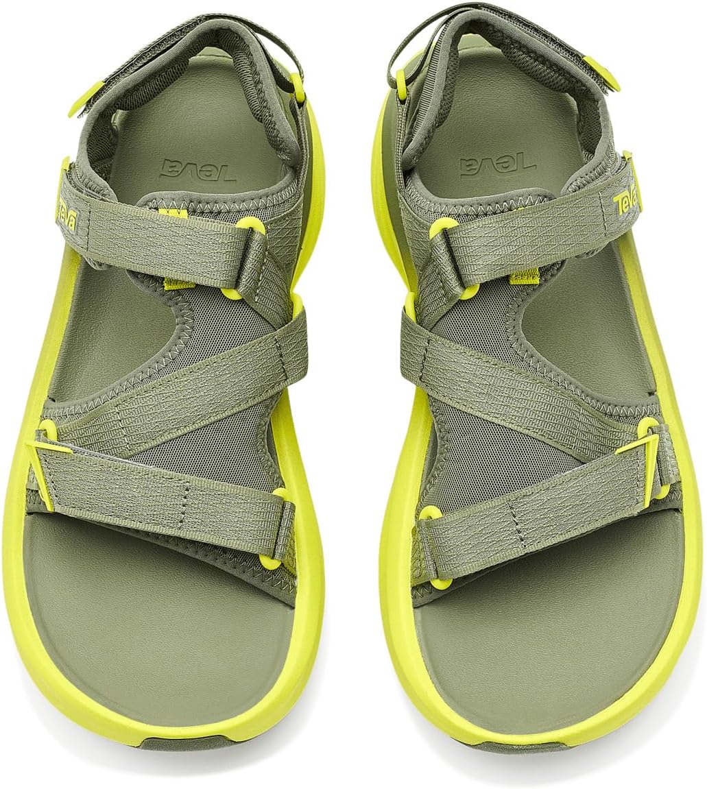 Amazon | Teva メンズ Aventrail R2t, ネイビー/グリーンマルチ, 8.5